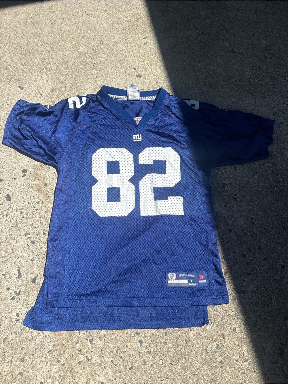 New York Giants manningham #82 Blue Football Jersey
